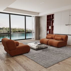 Contemporary Green Modular Sofa With Plush Chenille Upholstery - 3-Seat Sectional With Deep Seating & Soft Backrest - Perfect For Living Room Dec