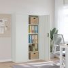 File Cabinet Light Gray 41.3"x15.7"x70.9" Steel