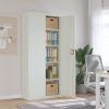 File Cabinet Light Gray 35.4"x15.7"x78.7" Steel