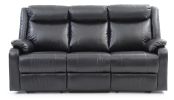 Glory Furniture Ward G761A-RS Double Reclining Sofa , BLACK