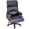 Black Top Real Leather Adjustable Massage Office Chair