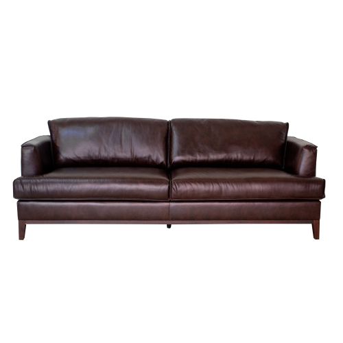 Aspen Brown Top Grain Leather Sofa