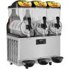 VEVOR Commercial Slushy Machine, 36L/9.6Gal Stainless Steel Margarita Smoothie Frozen Drink Maker, 150 Cup Triple Bowl Slushie Maker