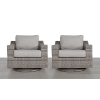 Elegant Fully Assembled Swivel Patio Chair with Luxurious Cushions ��� Perfect for Outdoor Relaxation