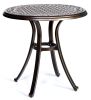 3 Piece Bistro Set w/ Cast Alum. Top Dining Table & Swivel Rocker Chairs