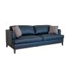 Aspen Navy Top Grain Leather Sofa