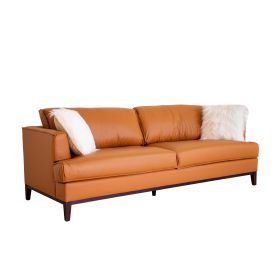 Aspen Cognac Top Grain Leather Sofa
