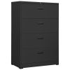 Filing Cabinet Anthracite 35.4"x18.1"x52.8" Steel