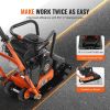VEVOR Plate Compactor, 2.8 HP 78.5CC Gas Engine 5,250 VPM, 1,920 lbs Force Vibratory Compaction Tamper with 18.7 x 11.8 inch Plate for Walkways