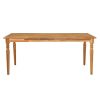 Garden Table 66.9"x35.4"x29.5" Solid Acacia Wood