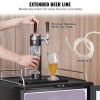 VEVOR Beer Kegerator, Dual Tap Draft Beer Dispenser, Full Size Keg Refrigerator With Shelves, CO2 Cylinder, Drip Tray & Rail