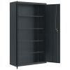 File Cabinet Anthracite 41.3"x15.7"x70.9" Steel