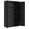 File Cabinet Black 41.3"x15.7"x70.9" Steel