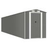 Garden Shed Light Gray 75.6"x369.3"x87.8" Galvanized Steel