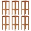 7 Piece Patio Bar Set Solid Wood Acacia