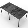 8610J Louver Pergola 10x19ft Aluminum Frame & Louvers