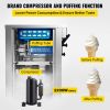 VEVOR 2200W Commercial Soft Ice Cream Machine 3 Flavors 5.3 to 7.4Gallon per Hour PreCooling at Night Auto Clean LCD Panel for Restaurants Snack Bar