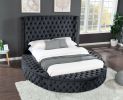 Hazel King 5 Pc Vanity Bedroom Set Made With Wood In Black Color