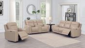 Updated Silhouette Leather Power Reclining Group - Top-Grain Leather, Dual Power Footrest and Articulating Headrest - Stylish and Comfortable