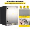 VEVOR 24'' Built-in Beverage Cooler, 5.3 cu.ft. Stainless Steel Beverage Refrigerator w/Embraco Compressor