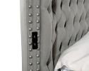 Hazel Queen 5 Pc Vanity Bedroom Set Made With Wood In Gray Color