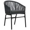 9 Piece Patio Dining Set Anthracite
