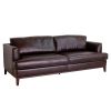 Aspen Brown Top Grain Leather Sofa