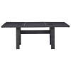 11 Piece Patio Dining Set Poly Rattan Black