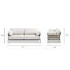 Jasper 73" Upholstered Patio Deep Seating Sofa, Wheat Beige Axroma Olefin