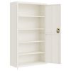 File Cabinet White 41.3"x15.7"x70.9" Steel