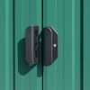 Garden Shed Green 101.2"x306.7"x71.3" Galvanized steel