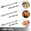 VEVOR Donut Fryer Manual Commercial Mini Donut Maker 9L Capacity Hopper Donut Fryer Commercial 3 Donut Moulds Donut Machine Maker Adjustable Thickness