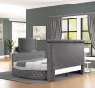 Maya Crystal Tufted King 5 Pc Vanity Bedroom Set Made with Wood in Gray