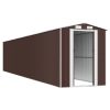 Garden Shed Dark Brown 75.6"x402"x87.8" Galvanized Steel