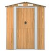 Garden Shed Light Brown 75.6"x402"x87.8" Galvanized Steel