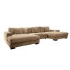 Bella Tan Corduroy U-Shaped 3-piece Sectional
