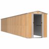 Garden Shed Light Brown 75.6"x402"x87.8" Galvanized Steel