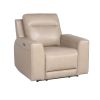 Updated Silhouette Leather Power Reclining Group - Top-Grain Leather, Dual Power Footrest and Articulating Headrest - Stylish and Comfortable