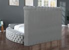 Hazel Queen 5 Pc Vanity Bedroom Set Made With Wood In Gray Color
