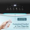 8000 BTU Portable Air Conditioner with Remote Control and LED Digital Display