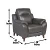 Trento Pwr-Pwr Recliner Charcoa