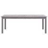 Patio Table Gray Wash 78.7"x35.4"x29.1" Solid Acacia Wood