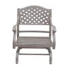 Cast Aluminum Club Motion Chair With Cushion, Set of 2