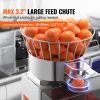 VEVOR Commercial Orange Juicer, 120W Automatic Feeding Juice Extractor with Water Tap, Stainless Steel Juicer Machine 25 Oranges/Minute