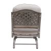 Cast Aluminum Club Motion Chair With Cushion, Set of 2
