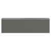 Garden Shed Light Gray 75.6"x271.3"x87.8" Galvanized Steel