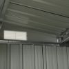 Garden Shed with Sliding Doors Anthracite 152"x102"x70.1" Steel