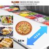 VEVOR Commercial Refrigerator, 72" Sandwich & Salad Prep Table, 17.73 Cu. Ft Stainless Steel Refrigerated Food Prep Station with 18 Pans, Cut Board