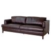 Aspen Brown Top Grain Leather Sofa