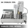 VEVOR 110V Commercial Automatic Donut Making Machine, 4 Rows Auto Doughnut Maker with 5.5L Hopper, Adjustable Thickness Fryer